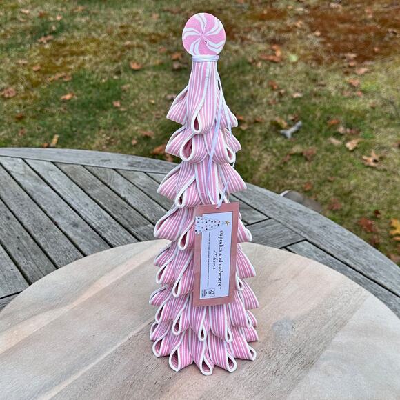NEW Cupcakes and Cashmere Pink Clay Dough Candy Christmas Tree 14.5” Whimsical - Picture 6 of 9